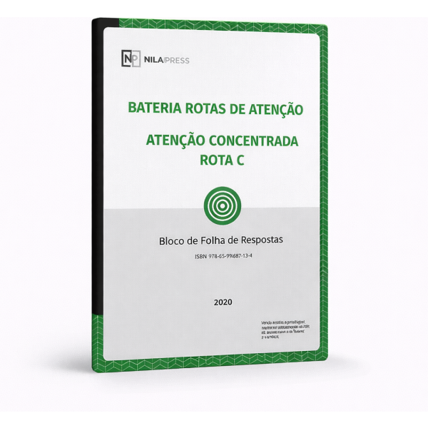 ROTAS C - Bloco de Folha de Respostas - Atenção Concentrada (c/ 30 folhas)