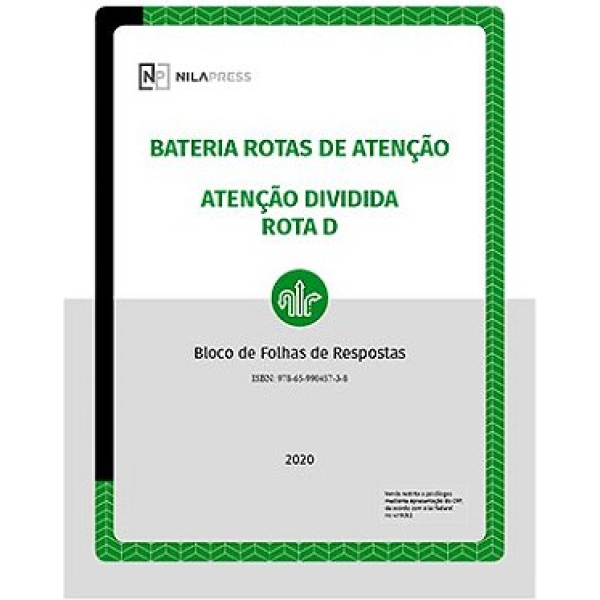 Crivo de Correção - Bateria ROTAS - Atenção Alternada - ROTA D